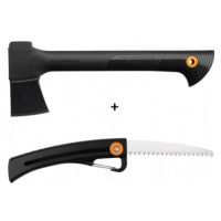 Set FISKARS sekera univerzální A6+pilka zahradní SW16 SOLID