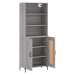 vidaXL Skříň highboard šedá sonoma 69,5 x 34 x 180 cm kompozitní dřevo