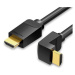 Vention HDMI 2.0 Right Angle Cable 90 Degree 3m Black