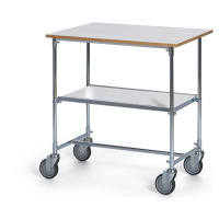 HelgeNyberg Pozinkovaný stolový vozík, d x š x v 820 x 600 x 900 mm, šedá