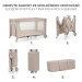 Kinderkraft Postýlka cestovní Joy 2 Beige