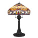 QUOIZEL Stolní lampa Belle Fleur v designu Tiffany