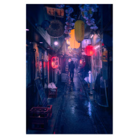 Fotografie Tokyo Blue Rain, Javier de la, 26.7x40 cm