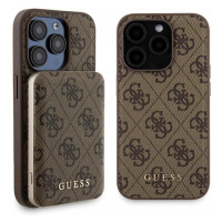 Guess set pro iPhone 15 Pro, pouzdro Powerbanka 5000mAh MagSafe hnědá