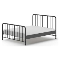Černá kovová jednolůžková postel s roštem 160x200 cm BRONXX – Vipack