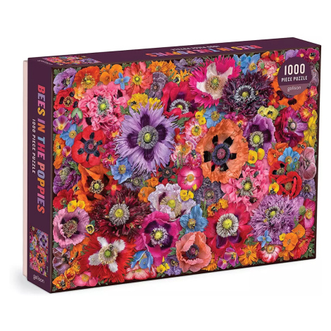 Galison Puzzle Včely mezi květy máku 1000 dílků Trefl