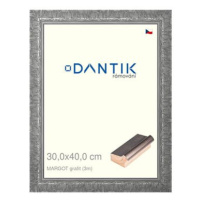 DANTIK rámeček 30 × 40, MARGOT grafit plexi čiré