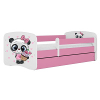 Dětská postel Babydreams+M růžová 80x180 Panda