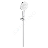 Grohe 26581LS0 - Sada sprchové hlavice 130 9,5 l/min, 3 proudy, držáku a hadice, měsíční bílá