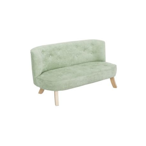 Somebunny Dětská sedačka špinavě zelená - Bílá, 17 + 25 cm