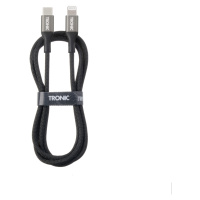 Tronic® Nabíjecí a datový kabel (zástrčka USB 2.0 typu C na Lightning®, černá)