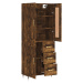 vidaXL Skříň highboard kouřový dub 69,5 x 34 x 180 cm kompozitní dřevo