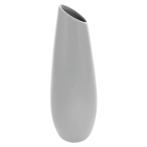 Keramická váza Oval, 12 x 36 x 12 cm, šedá
