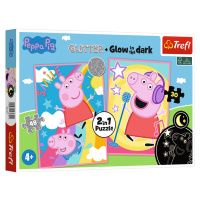 Trefl Puzzle 2 v 1 Glow in the dark (Prasátko Peppa)