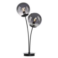 LEUCHTEN DIREKT is JUST LIGHT stolní lampa, černá, jednoduchá, šňůrový vypínač, 2 ramenná