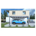 Kovový přístřešek / carport ke zdi 315 x 502 cm Dekorhome