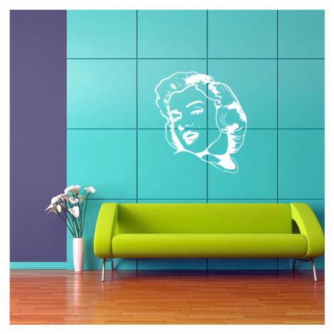 Samolepka na zeď: Marylin Monroe - 81x90 cm