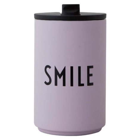 Fialový termo hrnek 350 ml Smile – Design Letters