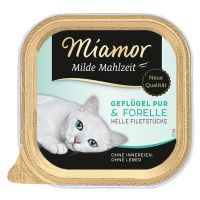 Miamor Milde Mahlzeit 6 x 100 g - čisté drůbeží & pstruh