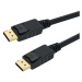 PremiumCord DisplayPort 1.3 propojovací kabel M/M, zlacené konektory, 0,5m - kport5-005