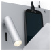 FARO BARCELONA LED nástěnné světlo Suau s USB nabíječkou