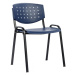 ALBA konferenční plastová židle LAYER modrá/černá