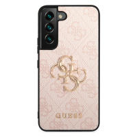 Guess GUHCS23S4GMGPI hard silikonové pouzdro Samsung Galaxy S23 5G pink 4G Big Metal Logo