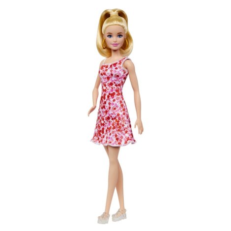 Mattel barbie modelka 205 růžové květinové šaty, hjt02