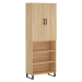 vidaXL Skříň highboard dub sonoma 69,5 x 34 x 180 cm kompozitní dřevo