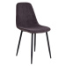 Norddan Designová židle Myla tmavě šedý manšestr - černé nohy