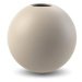 Cooee Design, Kulatá váza Ball Sand, 10 cm, béžová