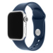 FIXED silikonový řemínek pro Apple Watch 42/44/45mm, 2 délky, tmavě modrá - FIXSST-434-CBBL