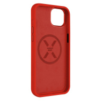 Zadní kryt FIXED MagFlow s podporou MagSafe pro Apple iPhone 15 Plus, červená