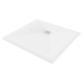 MEXEN/S Stone+ čtvercová sprchová vanička 100 x 100, bílá, mřížka bílá 44101010-W