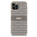 DKNY PC/TPU Repeat Pattern Tonal Stripe Magsafe kryt iPhone 12/12 Pro béžový