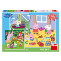 PEPPA PIG NA PRÁZDNINÁCH 3x55 Puzzle NOVÉ