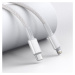 Baseus Kabel USB-C na Lightning Baseus High Density Braided, 20W, PD, 2m (bílý)