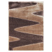Berfin Dywany Kusový koberec Seher 3D 2652 Brown Beige - 140x190 cm