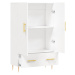 vidaXL Skříň highboard bílá 69,5 x 31 x 115 cm kompozitní dřevo