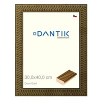 DANTIK rámeček 30 × 40, Doria Gold plexi čiré