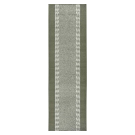 Zelený koberec běhoun 400x80 cm Band - Hanse Home