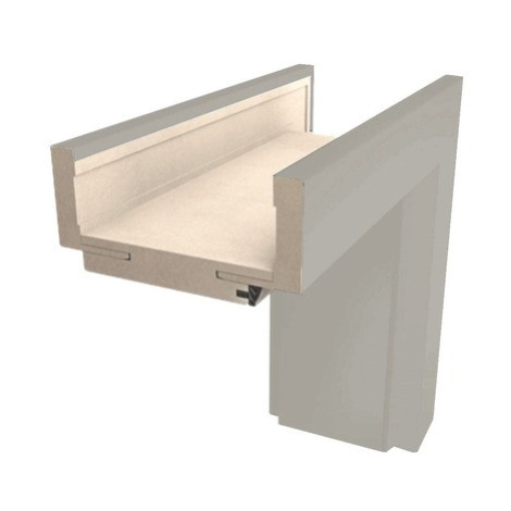 Obložková zárubeň Naturel 70 cm pro tloušťku stěny 9,5-11,5 cm kašmír matný levá O2KAS70L