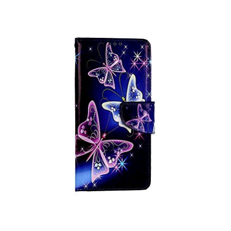 TopQ Honor Magic6 Lite 5G knížkové Modré s motýlky 126024