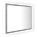 Shumee LED koupelnové zrcadlo betonově šedé 60 × 8,5 × 37 cm dřevotříska
