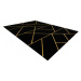 Dywany Łuszczów Kusový koberec Emerald geometric 1012 black and gold - 180x270 cm