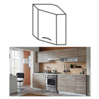 Kuchyňská linka dub sonoma / bílá CYRA NEW Rozměry: 88x88x84, Skříňka do kuchyně, dolní, Cyra NE