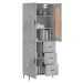 vidaXL Skříň highboard betonově šedá 69,5x34x180 cm kompozitní dřevo