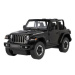 TEDDIES Auto RC Jeep Wrangler Rubicon černý plast 29cm 2,4GHz na dálk. ovl. na baterie