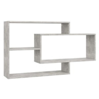 Nástěnné police betonově šedé 104 × 20 × 60 cm dřevotříska