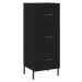 vidaXL Skříň highboard černá 34,5 x 34 x 180 cm kompozitní dřevo